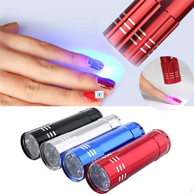 Nail Dryer Mini 9 LED Lights Flashlight UV Lamp Portable