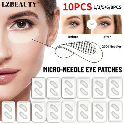 Microneedle Eye Patches Mask Skin Care Hyaluronic Acid 1-10P
