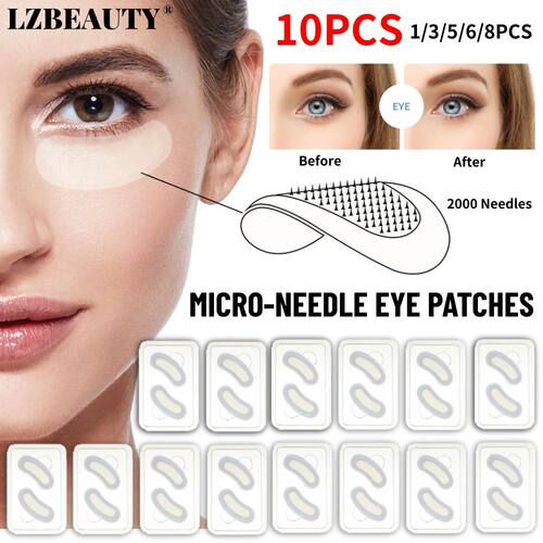 Microneedle Eye Patches Mask Skin Care Hyaluronic Acid 1-10P
