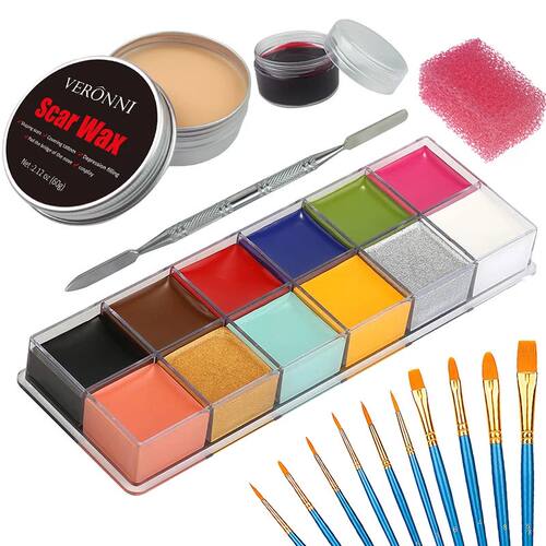 SFX Makeup Kit 12 Color Face Body Paint Oil Stage Special Ef