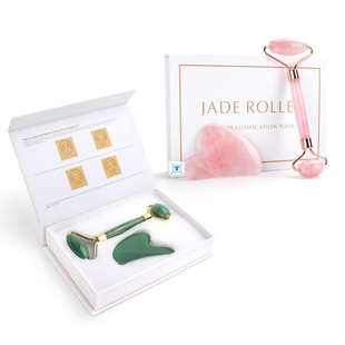 Heart Guasha Scraping Quartz Slimming Roller Board Face Jade