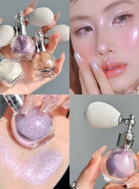 Bulb Shape Glitter Shimmer Liquid Highlighter Illuminator