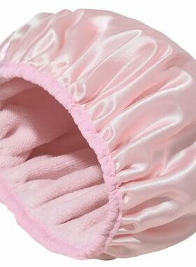 Shower Cap Terry Cloth Lined EVA Exterior Reusable Triple La
