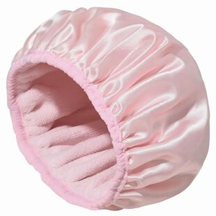 Shower Cap Terry Cloth Lined EVA Exterior Reusable Triple La