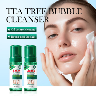 Acne Pore Skin Care Kit Tea Tree Face Cream Cleanser Toner