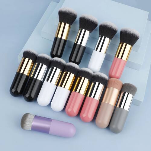 New Chubby Pier Foundation Brush Flat Cream Makeup Brushes P