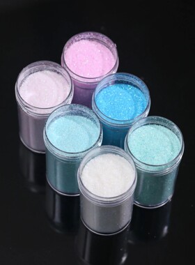 6Bottles Iridescent  Fine Glitter Series Powder Resin Suppli