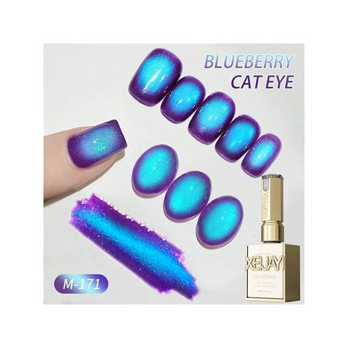 1/2PCS blueberry cat Eye gel nail polish, UV LED curing, lon