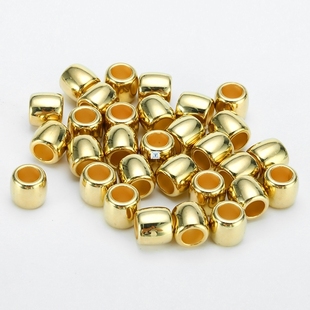 50Pcs/lot 11mm Gold Hair Braid Rings Clips for Women Girls