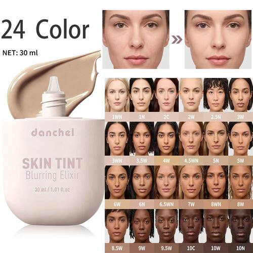 Skin Tint Blurring Elixir Foundation 24 Colors Concealer Blu