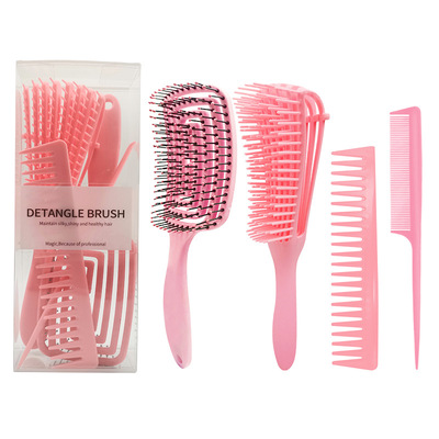 Hair Hrush Hair Comb Set Detangler Hairbrush for Curly Hair