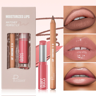 Matte Lipliner&Lipstick Set,Waterproof， Long Lasting Lip Ma
