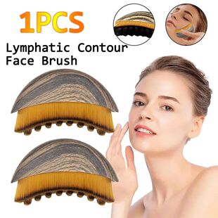 Lymphatic Contour Face Brush Ergonomically Designed To Fit