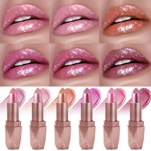 Intense Pear 21Colors Metallic Lipstick Shiny Bold Glitter