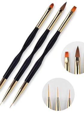 French Stripe Nail Art Liner Brush Set UV Gel Tips Ultra-thi