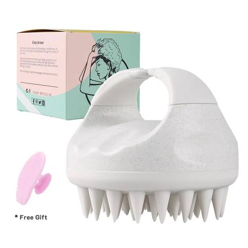 Scalp Brush Massager Sculp Scrubber Brush Wheat Straw Biodeg