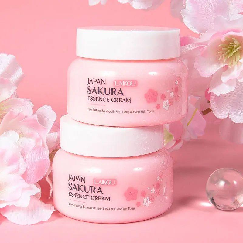 2pcs Sakura Essence Face Cream Cherry Blossom Smoothing Faci
