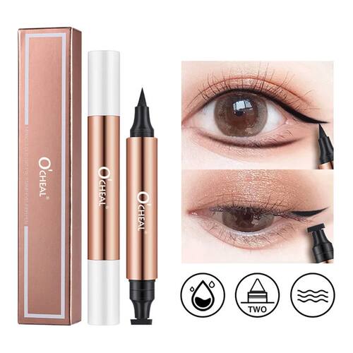 Eyeliner Stamp Black Liquid Eyeliner Pen Waterproof Fast Dry