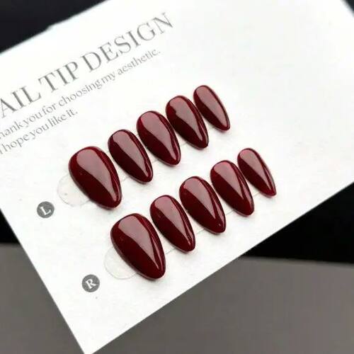 10pcs Handmade Wearable Nail Tips, Short Nails,christmas Sui