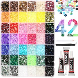 Multicolor Jelly Rhinestones for Bedazzling Bedazzler Kit wi
