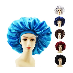 New Fashion Big Size Satin Silk Bonnet Sleep Night Cap Head