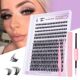 240pcs Long DIY Extension Lashes Curl Eyelash Individual