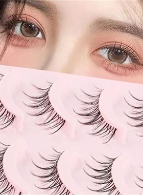 Manga Lashes 5 Pairs Anime Cosplay Faux Mink Lashes Natural