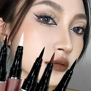 6 Colors White Matte Liquid Eyeliner Waterproof Lasting Colo