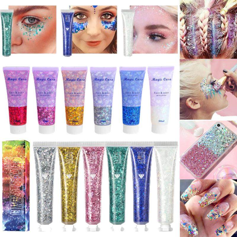 glitter sequ gel cream for face body lip eye nail diy shinni