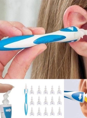 16pcs Ear Cleaner Ear Wax Cleaning Kit Spiral Silicon Ear cl