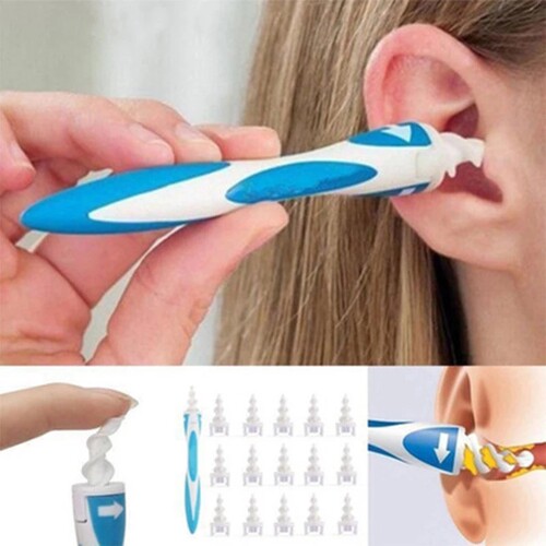 16pcs Ear Cleaner Ear Wax Cleaning Kit Spiral Silicon Ear cl