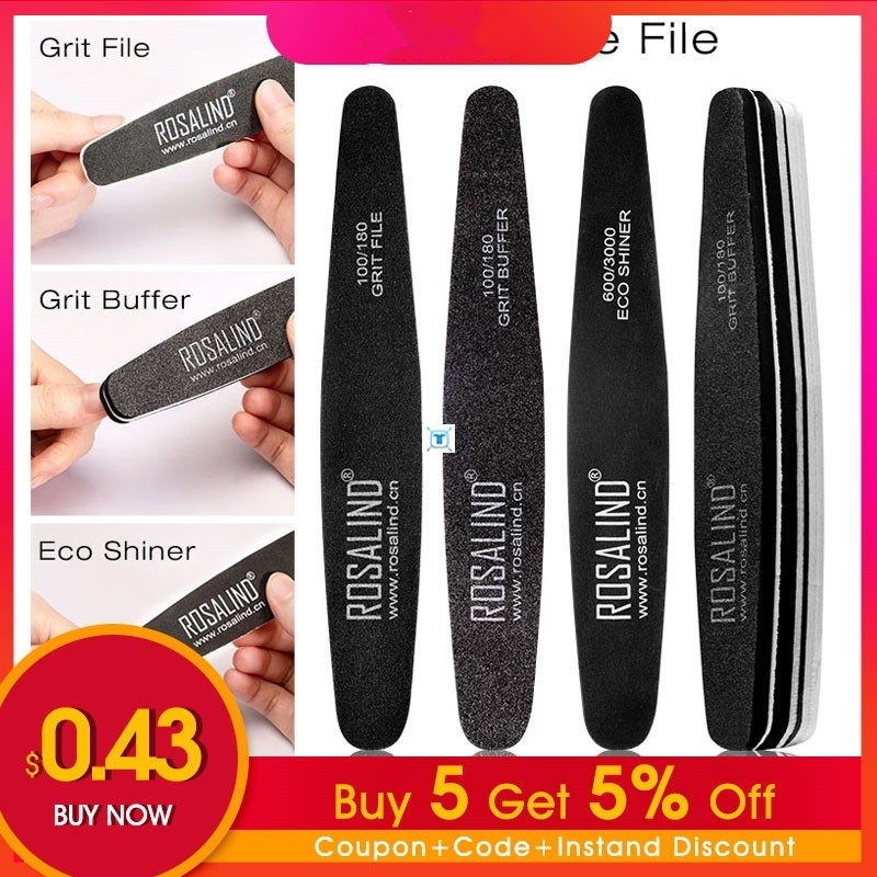 Nail File Nail Buffer Washable Grinding Polishing Sanding