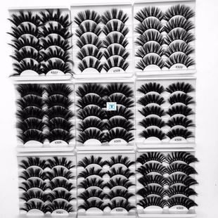 3/5pairs 22mm-25mm 3D False Eyelashes Fake Lashes Long睫毛
