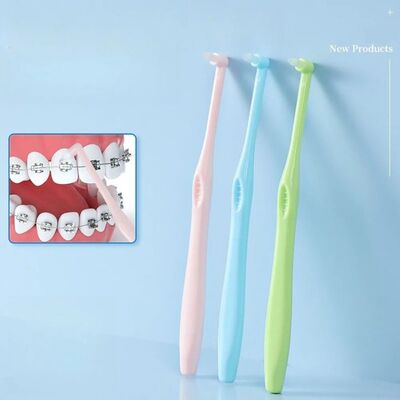 Small Head Single-Beam Soft Teeth Cleaning Toothbrush Orthod