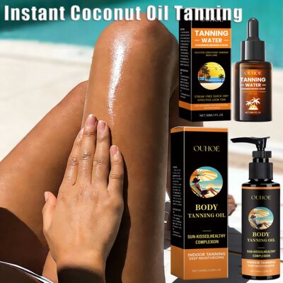 Aloe Vera Tanning Serum/Oil Face Body Bronzing & Sun Tan Lot