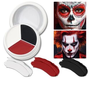 Halloween Makeup Palette Face Body Paint Makeup Wheel White