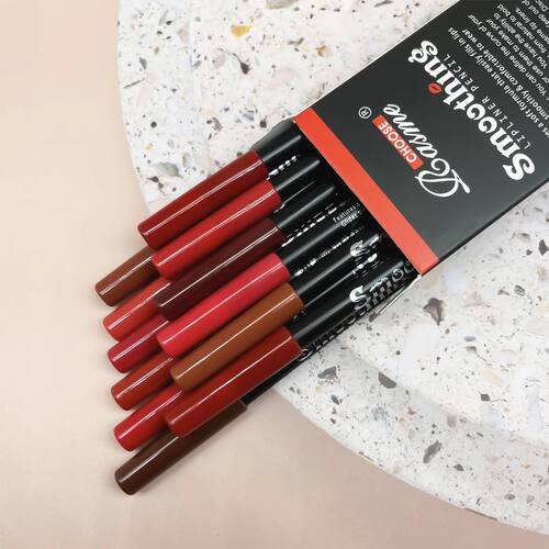 12 pcs Long-Lasting Lipstick Set with Professional Lip Liner