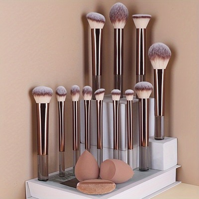 12PCS Makeup Brush Set Foundation Concealer Powder Eyeshadow