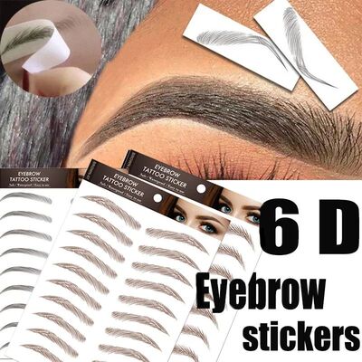 False Eyebrow 6D Eyebrows Sticker Eye Brow Enhancers Hair-li