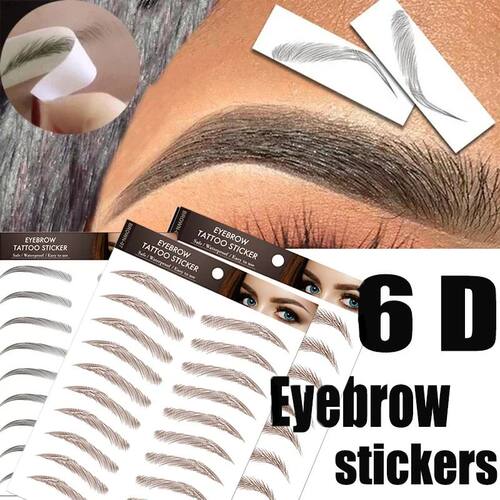 False Eyebrow 6D Eyebrows Sticker Eye Brow Enhancers Hair-li
