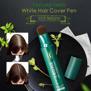 Hair Cover Black Herb Brown Lasting White Long Natural Pen