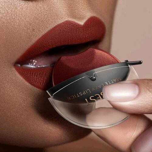 Lip-shaped Lipstick Makeup Lazy Lipstick Velvet Matte Moistu
