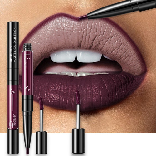 16 Color Double-ended Lipstick Lips Makeup Easy to Wear