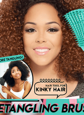 Scalp massage comb brush comb horn curl hair brush Detangle