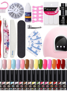 Nail Set UV LED Lamp Dryer With 18/12/10p Nail Gel Polish