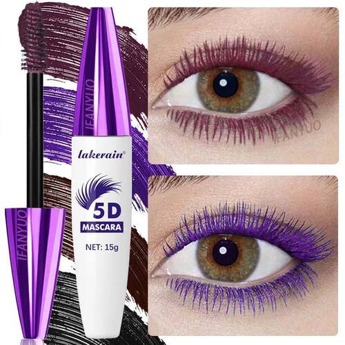 Red Wine Brown Eyelashes Mascara 5D Three-dimensional Eyelas