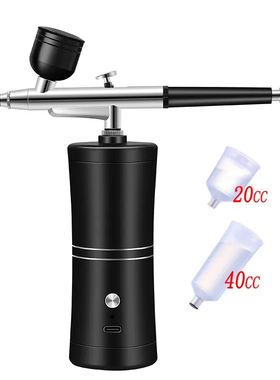 Portable Rechargeable Wireless Airbrush With Compressor Doub