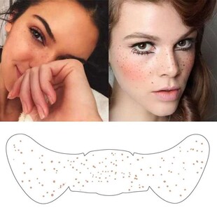 6pcs Sexy Fake Freckles Tattoo Stickers Freckles Makeup Stic