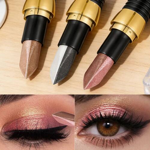 Double Color Eyeshadow Stick Glitter Highlight Shadow Stick
