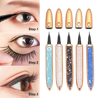 1 PC  Self-adhesive 2 In 1 Magic Lash Liner Glue Pen Non